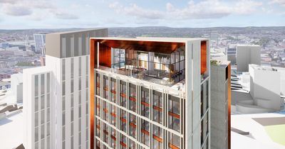 The new 22-storey apartment scheme in the centre of Cardiff