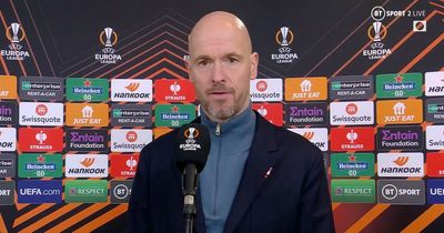 Erik ten Hag blasts Barcelona referee for "changing the tie" with Marcus Rashford decision
