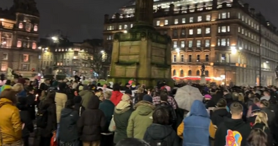Footage of Brianna Ghey vigil in Glasgow shows hundreds paying respects to tragic trans teen