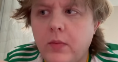 Lewis Capaldi dons Celtic top as he issues 'warning' to fans about gig tickets