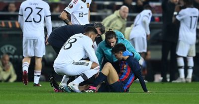 Barcelona could be without three key midfielders for Manchester United second leg