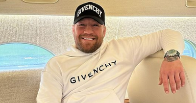 Conor McGregor flaunts €95,000 outfit as he jets off to Las Vegas on luxury private plane