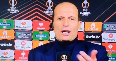 "You drive me crazy!" Juventus boss Max Allegri snaps at reporters in furious rant