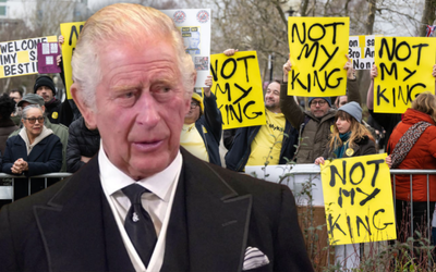 ‘Not my King’: Charles heckled and hassled over cost of his coronation