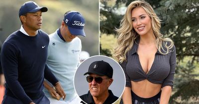 Paige Spiranac makes Phil Mickelson joke after Tiger Woods hands tampon to PGA rival