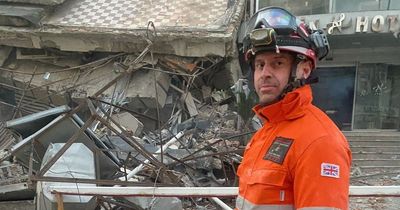 Welsh firefighter in tearful reunion with his children as he returns home from earthquake site in Turkey