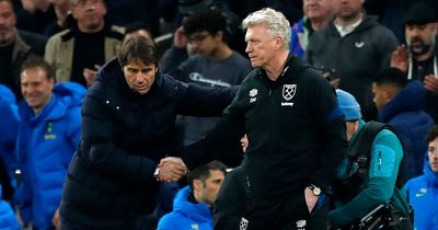 David Moyes pays Antonio Conte compliment after making Tottenham decision amid health concerns