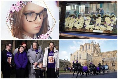 Hundreds of mourners pay tribute to stabbed teen Holly Newton at funeral