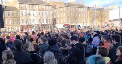 Hundreds gather in Edinburgh city centre as vigil held for trans teen Brianna Ghey