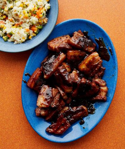 Melissa Thompson’s recipe for pimento pork belly with vegetable rice