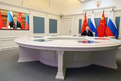 Harris says "troubled" that China has deepened relationship with Russia
