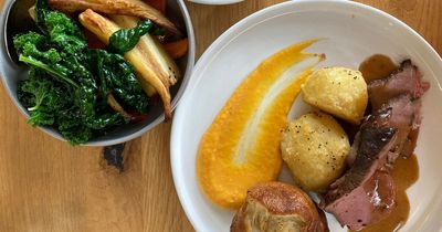 I ate Sunday lunch at the farm shop and kitchen where it takes weeks to get a table
