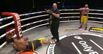 Ex-NFL star suffers brutal KO loss in bare-knuckle debut after Tyson Fury call-out