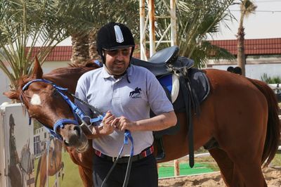 Blind Saudi horseman clears jumps to gain recognition