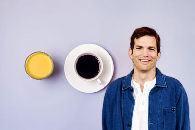 Ashton Kutcher has a unique coffee order