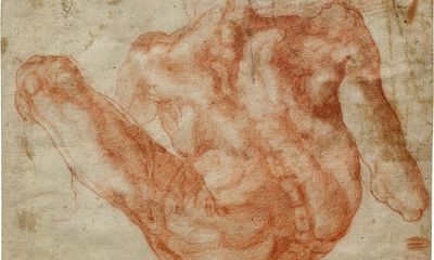 ‘When we rotated it 90 degrees it was obvious’: mystery sketch is rare Michelangelo draft for Sistine Chapel