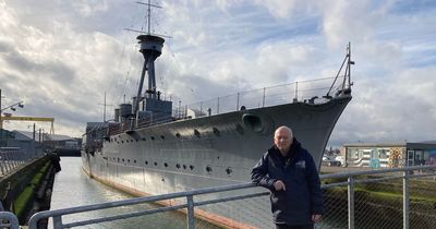 HMS Caroline volunteer still working on the ship that has been in his life for 54 years