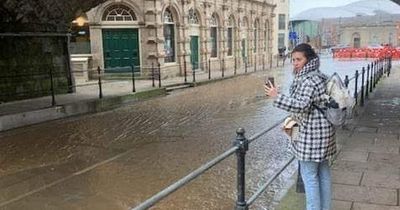 'You might need your canoe' Gateshead street resembles canal after pipe bursts in town centre