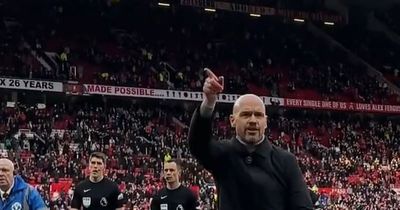 Erik ten Hag explains what he told Manchester United fans at full time