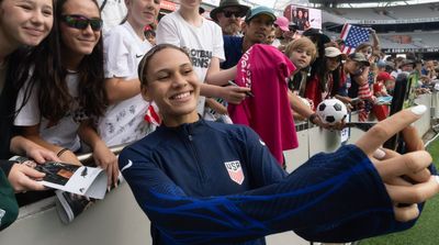 USWNT Star Trinity Rodman Brings Young Soccer Fan to Tears