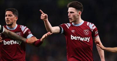 Declan Rice 'not bothered' about relegation rivals Leeds United after West Ham lose to Tottenham