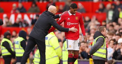 Man United's Marcus Rashford makes honest admission after Leicester win as Erik ten Hag explains gesture