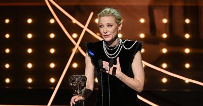 Cate Blanchett's tearful thanks to family as she wins BAFTA for best actress