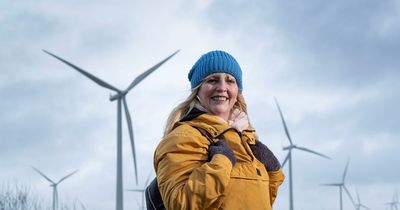 Scots ovarian cancer survivor becomes world's first 'turbine bagger' at windfarm