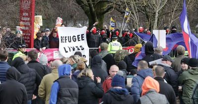 Protestors clash at Renfrew hotel for third week over asylum seeker accommodation plan