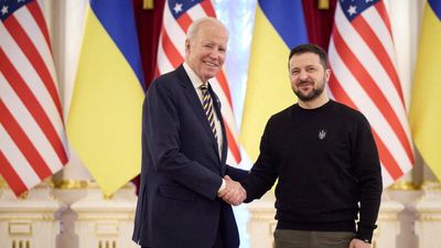 'One year later, Kyiv stands,' Biden says on surprise trip to Ukraine