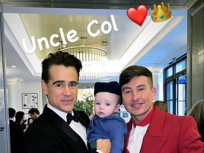 Barry Keoghan shares adorable picture of his son with Colin Farrell before Baftas: ‘Uncle Col’