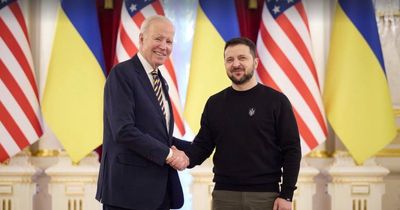 Joe Biden lands in Ukraine in surprise visit ahead of Russian invasion anniversary