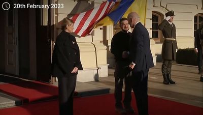 Ukraine stands, freedom stands, says Joe Biden on surprise visit to Kyiv