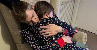 Incredible moment dad with a year to live gets his first ever hug from autistic son
