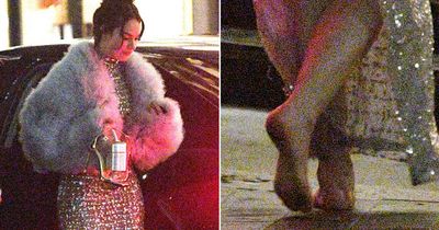 Lily James looks all partied out as she goes barefoot to leave post BAFTA bash at 4am