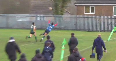 Wales international's brother scores outrageous 'Superman' try in amateur match to stun spectators