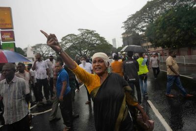 Sri Lankan police disperse protesters demanding election