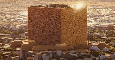 Huge 1,300ft golden cube in Saudi Arabia to be one of largest structures in world