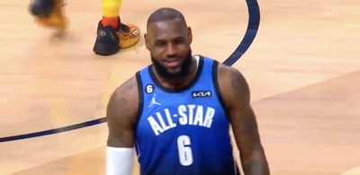 A mic’d-up LeBron James jokingly revealed his future NBA plans during the All-Star Game