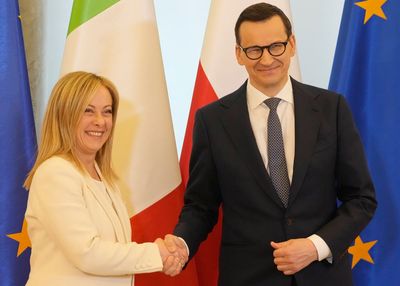 Polish, Italian leaders discuss aiding Ukraine, strong EU