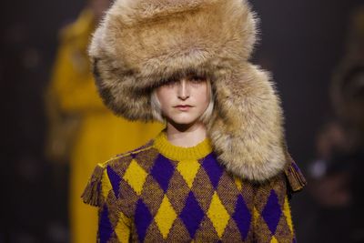 Faux fur, hot water bottles at Burberry's new London show