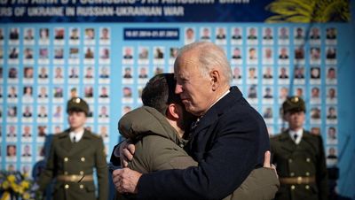 Joe Biden promises America’s ‘unwavering and unflagging commitment’ to Ukraine in historic visit to Kyiv