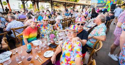 600 turn The Station rainbow for Pink Salt dinner