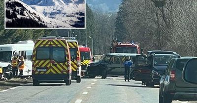 Six children are among 16 British skiers injured in horror car crash in the French Alps