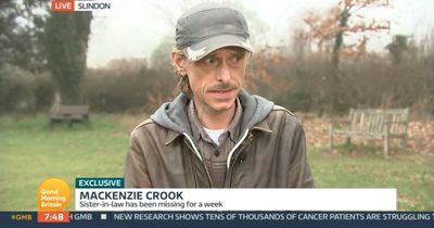 Mackenzie Crook says his family are 'clutching at straws' to find missing sister-in-law