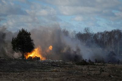Belarus says Ukraine army groups massed at border, risking its security