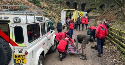 Boy, 7, rushed to hospital after 30ft fall at beauty spot