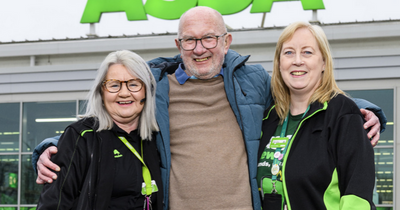 Lanarkshire pensioner who hit head and turned blue in Asda thanks staff for saving him