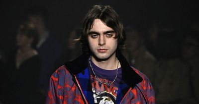 Liam Gallagher's son Lennon walks in Burberry fashion show alongside Jude Law's daughter