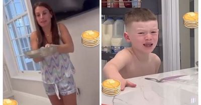 Pancake Day tears as Coleen Rooney shares hilarious relatable video of tantrum in the kitchen